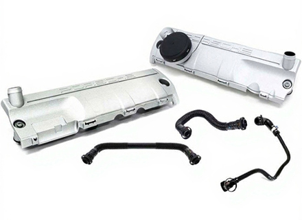 Kit sfiato basamento motore Porsche 957 Cayenne S / GTS 4.8L 2009-2010 - 94810723602, 94810723601, 94810723501, 94810524504, 94810724702, 94810724502
